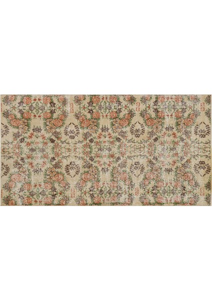 Gerçek El Dokuma Eskitme Vintage Halı 1,16 x 2,21 cm 9031 modelleri