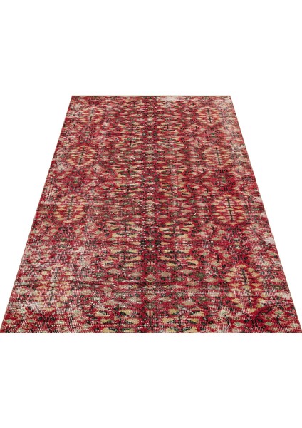 Klasik Modern Vintage Eskitme El Dokuma Halı 1,17 x 1,79 cm 9055