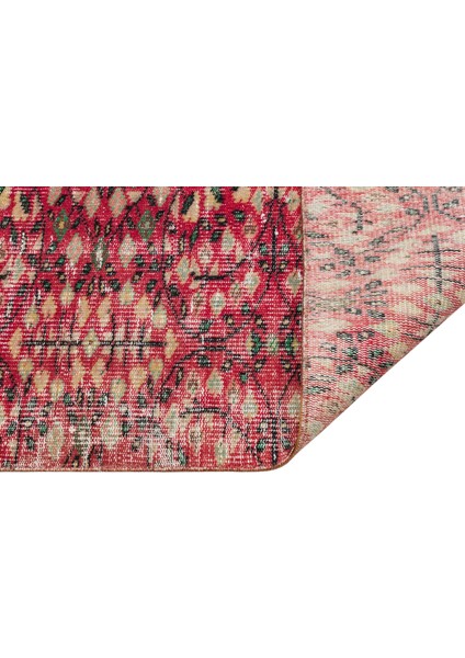 Klasik Modern Vintage Eskitme El Dokuma Halı 1,17 x 1,79 cm 9055 modelleri