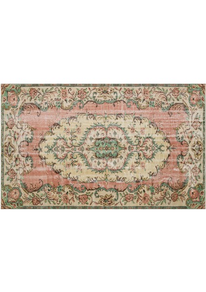 Eşsiz Anadolu Vintage Eskitme El Dokuma Halı 1,69 x 2,85 cm 9076