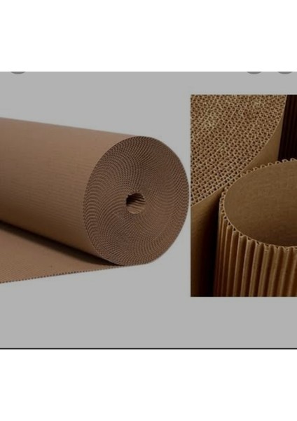 Oluklu Ondüle Karton Rulo Mukavva Zemin Koruma Ambalaj Kartonu 120 Cm*25 mt (30M2)