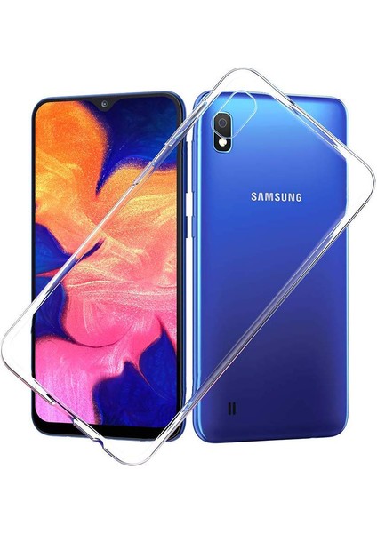 Samsung M10 Kılıf Şeffaf Silikon Kamera Korumalı 3D