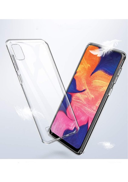 Samsung M10 Kılıf Şeffaf Silikon Kamera Korumalı 3D