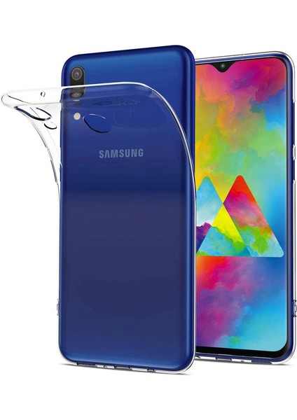 Samsung M20 Kılıf Şeffaf Silikon Kamera Korumalı 0,30 mm