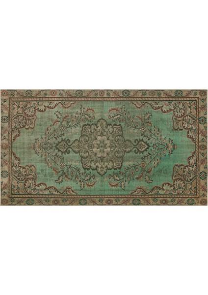 Klasik Modern Vintage Eskitme El Dokuma Halı 1,64 x 2,92 cm 9078 modelleri