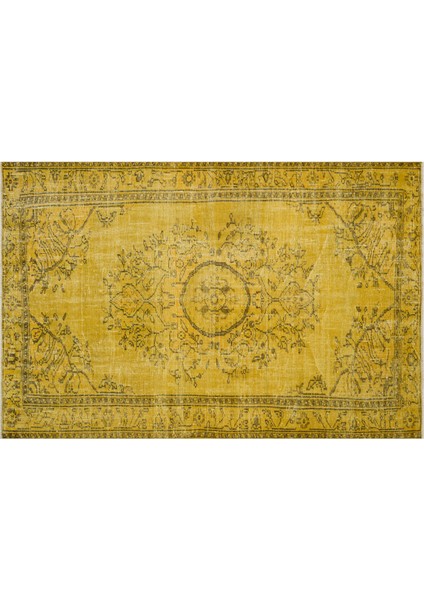 Özel Vintage El Dokuma Eskitme Halı 1,68 x 2,58 cm 9082