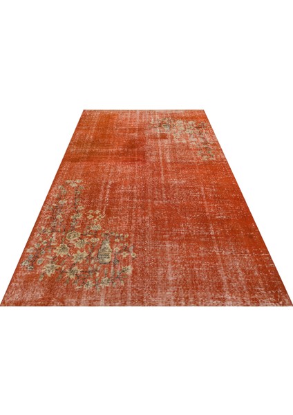 Eşsiz Anadolu Vintage Eskitme El Dokuma Halı 1,63 x 2,67 cm 9092