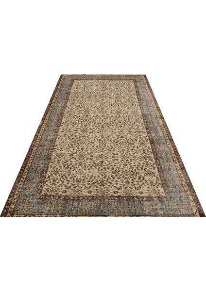 Eskitme El Dokuma Vintage Halı 1,59 x 2,77 cm 9103