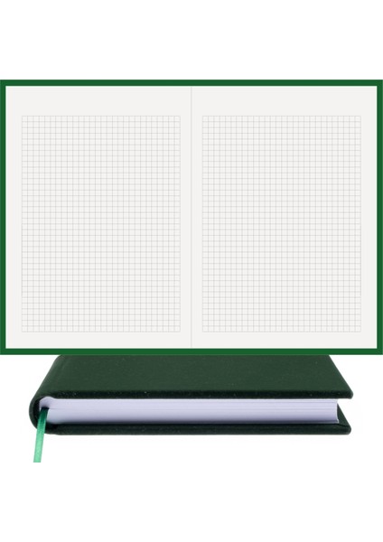 Bi Defter Kareli Defter – Viskon Kumaş Ciltli, %100 El Yapımı, El Dikişi, (Iplik Dikiş) “benzersiz Ürün” A/5