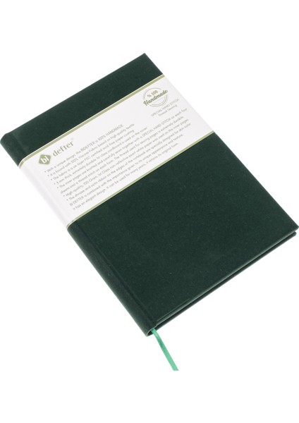 Bi Defter Çizgisiz Defter – Viskon Kumaş Ciltleme, %100 El Yapımı El Dikişi (Iplik Dikiş) “benzersiz Ürün” A/5