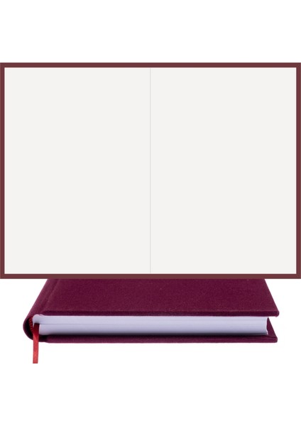Bi Defter Çizgisiz Defter – Viskon Kumaş Ciltleme, %100 El Yapımı El Dikişi (Iplik Dikiş) “benzersiz Ürün” A/4