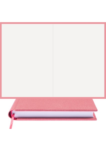 Bi Defter Çizgisiz Defter – Viskon Kumaş Ciltleme, %100 El Yapımı El Dikişi (Iplik Dikiş) “benzersiz Ürün” A/4