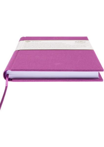 Bi Defter Çizgisiz Defter – Viskon Kumaş Ciltleme, %100 El Yapımı El Dikişi (Iplik Dikiş) “benzersiz Ürün” A/4