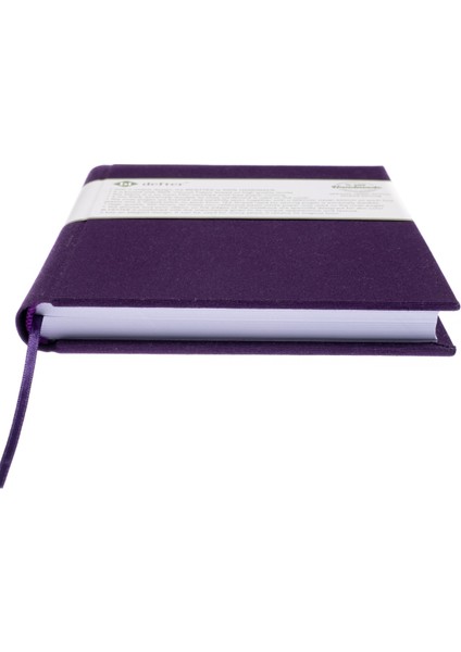 Bi Defter Çizgisiz Defter – Viskon Kumaş Ciltleme, %100 El Yapımı El Dikişi (Iplik Dikiş) “benzersiz Ürün” A/4
