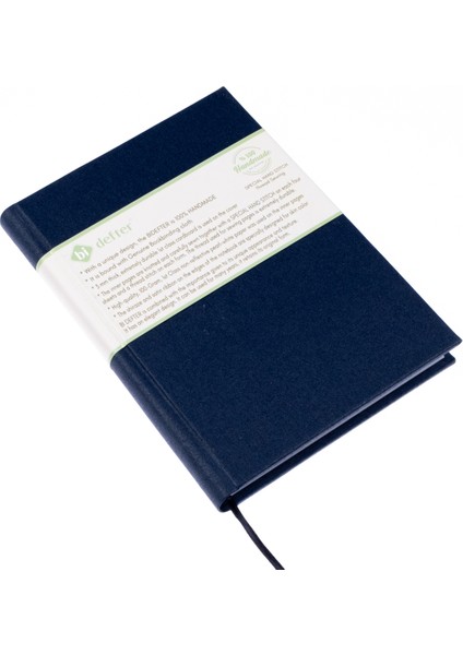 Bi Defter Çizgisiz Defter – Gerçek Cilt Bezi, %100 El Yapımı, El Dikişi, (Iplik Dikiş) “benzersiz Ürün” A/4