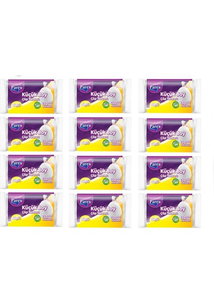 Çöp Torbası 30'lu Küçük Boy x 12 Adet