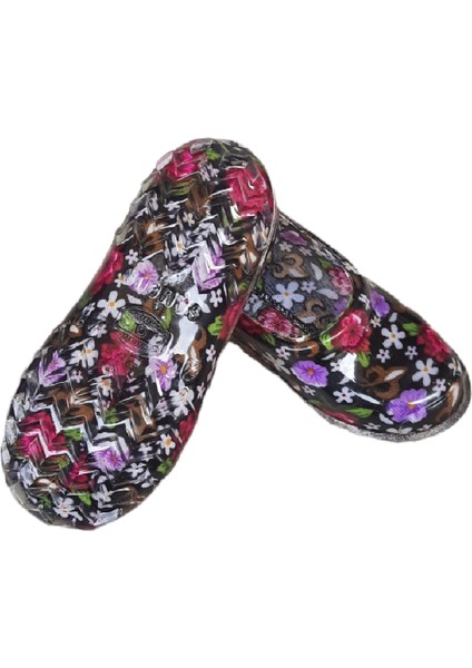 Çocuk Çiçekli Lastik Ayakkabı
