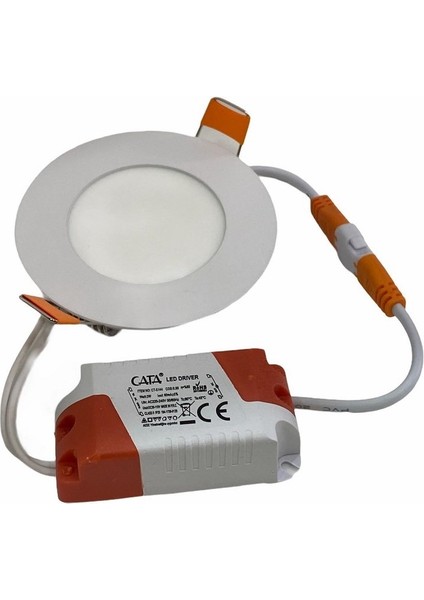 CT-5145 6 W Sıvaaltı Yuvarlak LED Panel Günışığı