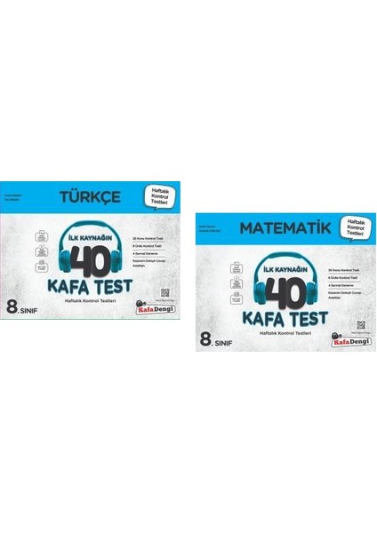 8.Sınıf LGS Türkçe Matematik Kafa Test Seti 2 Kitap 2023