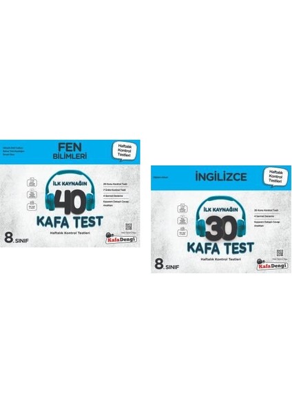 8.Sınıf LGS Fen Bilimleri - İngilizce Kafa Test Seti 2 Kitap 2023