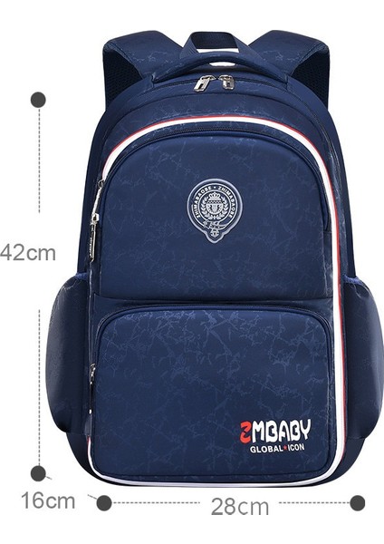 Okul Çocuğunun Sırt Çantası Çok Cepli Su Geçirmez Büyük Kapasiteli (Yurt Dışından)