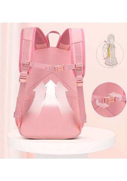 Kafes Okul Çocuğu Sırt Çantası Kız Su Geçirmez Okul Çantası Çok Katmanlı (Yurt Dışından) modelleri