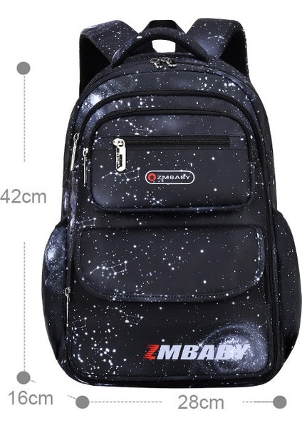 Okul Çocuğu Sırt Çantası Çocuk Su Geçirmez Naylon Uzay Okul Çantası Büyük Kapasiteli (Yurt Dışından)