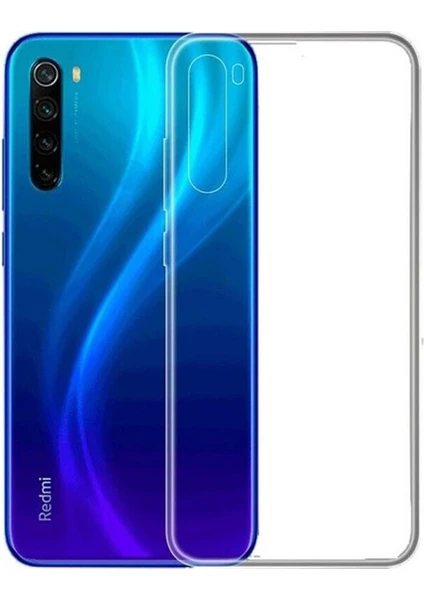 Xiaomi Redmi Note 8 Kılıf Şeffaf Silikon Kamera Korumalı 0,30 mm