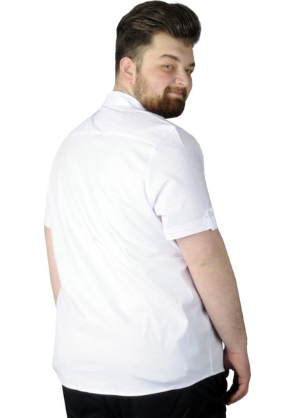 Büyük Beden Gömlek Baskılı God Day 22366 Beyaz fiyatları