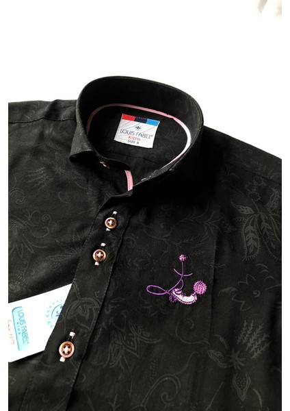 Summer Collection Nakışlı Kısa Kollu Çocuk Gömleği fırsatları