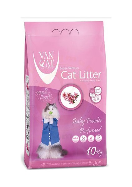 Ince Taneli Bebek Pudralı Kedi Kumu 10 kg fiyatları