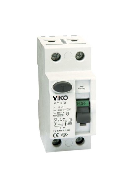 Kaçak Akım Koruma Rölesi 2x40A 30MA