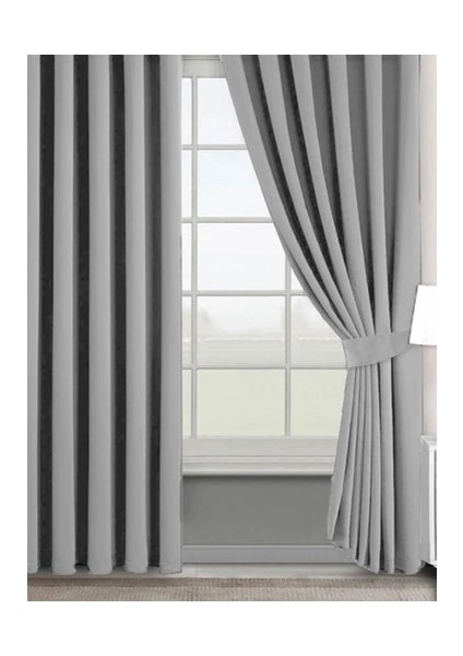 Blackout (Karartma) Fon Perde-Güneşlik Pilesiz Extraforlu Düz Dikim Açık Gri modelleri