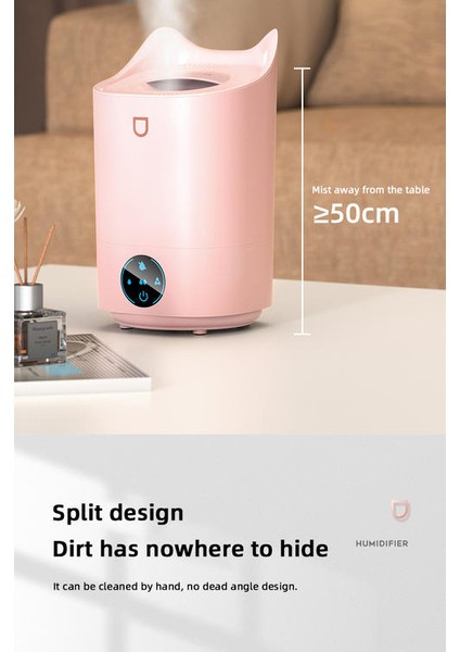4000 ml Ev Hava Nemlendirici Çift Meme Serin Sis Aroma Difüzör Renkli LED Işık ile Ağır Sis Ultrasonik Humidificador | Nemlendiriciler(Yurt Dışından) fırsatları