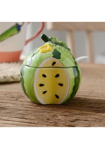 2 Adet Yaratıcı Meyve Tasarım Seramik Çeşni Tuz Şeker Herb Baharat Baharat Pot Biber Depolama Şişe Kavanoz Konteyner Mutfak Dekor | Depolama Şişeleri ve kavanoz fiyatları