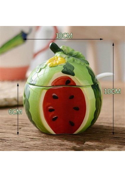 2 Adet Yaratıcı Meyve Tasarım Seramik Çeşni Tuz Şeker Herb Baharat Baharat Pot Biber Depolama Şişe Kavanoz Konteyner Mutfak Dekor | Depolama Şişeleri ve kavanoz modelleri