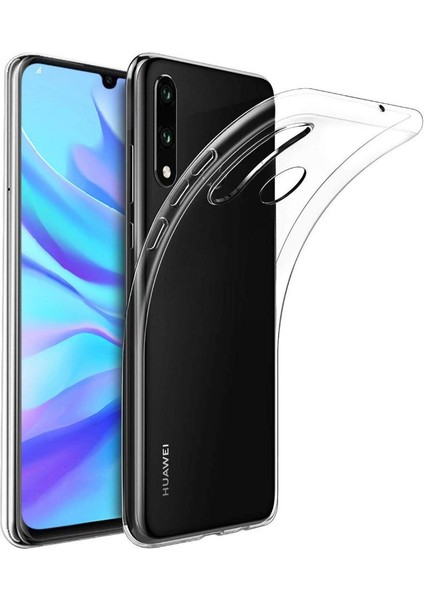 Huawei P30 Lite Kılıf Şeffaf Silikon Kamera Korumalı 0,30 mm