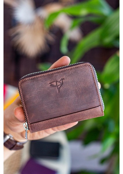 Sydney Deri Bozuk Para Gözlü Rfid Engelleyici Unisex Cüzdan