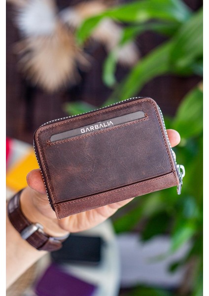 Sydney Deri Bozuk Para Gözlü Rfid Engelleyici Unisex Cüzdan