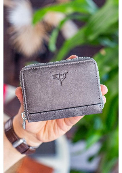 Sydney Deri Bozuk Para Gözlü Rfid Engelleyici Unisex Cüzdan