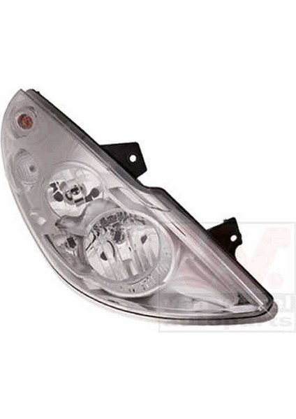 2007 - 2009 Renault Megane Iı Far Lambası Sol Elektrikli - Motorsuz - Gri 5fiş(H7 - H1) Merceklimakyajlı (Oem NO:7701063218)