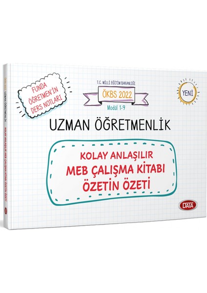 Uzman Öğretmenlik Kolay Anlaşılır MEB Çalışma Kitabı Özetin Özeti
