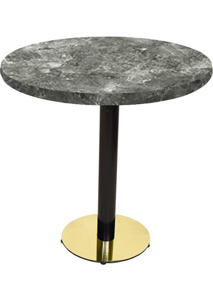 Karanfil Laminat Gold Yuvarlak Masa Q90 - Lucca