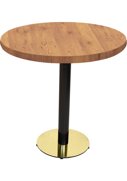 Karanfil Laminat Gold Yuvarlak Masa Q60 - Noacento