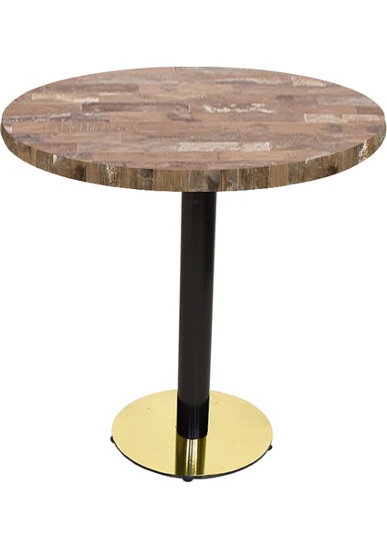 Karanfil Laminat Gold Yuvarlak Masa Q80 - Maracibo