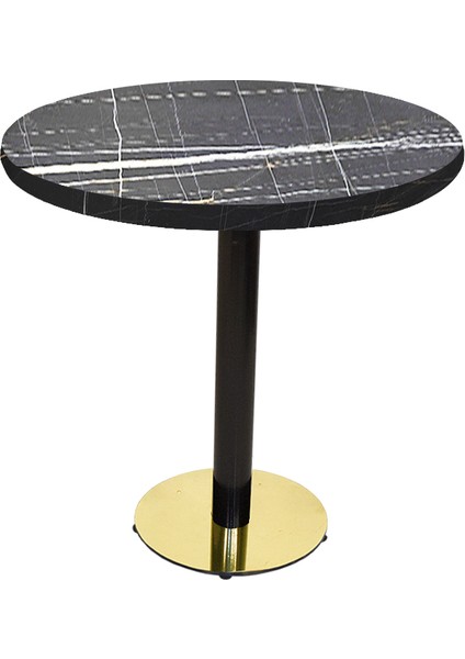 Karanfil Laminat Gold Yuvarlak Masa Q70 - Palozzo