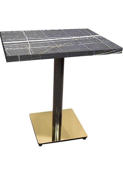 Karanfil Laminat Gold Kare Masa 80X80 - Palozzo