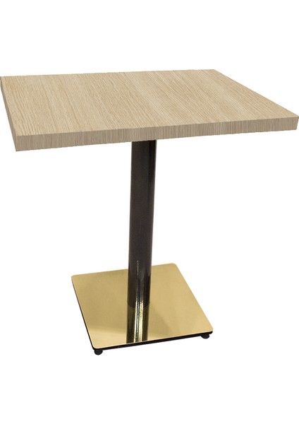 Karanfil Laminat Gold Kare Masa 80X80 - White Oak