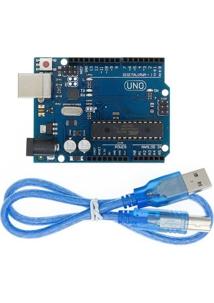 Arduino Uno R3 - Dip Klon - USB Kablo Hediyeli