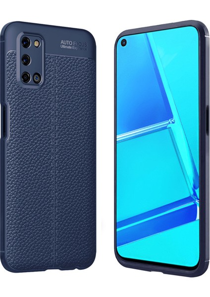 Oppo A52 Uyumlu Kılıf Esnek Silikon Koruyucu Tpu Deri Dokulu Hns